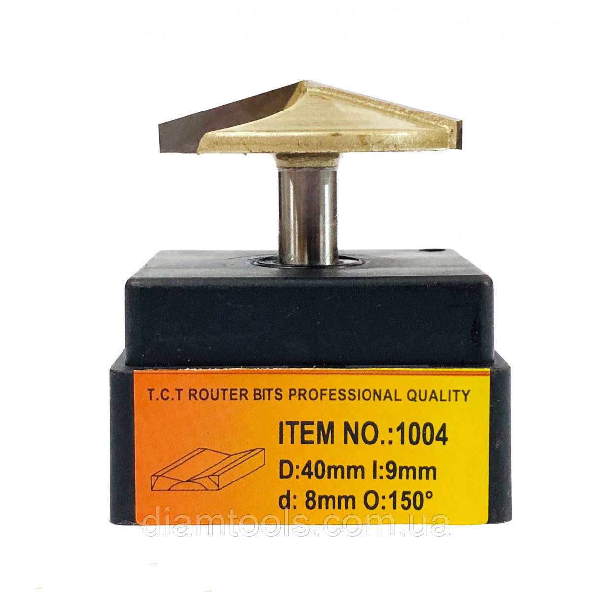 Фреза Глобус пазова V-подібна 1004 D40 d8 L44 h9 O150 z2