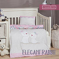 Комплект постільної білизни в ліжечко Charlotte Baby 100х150 Elegant Rabbit