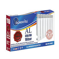 Секція литого радіатора алюмінієвого AQUAVITA 350/80, 16 барів