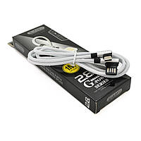 Кабель iKAKU KSC-028 JINDIAN charging data cable for Type-C, Silver, длина 1м, 2.4A, BOX o