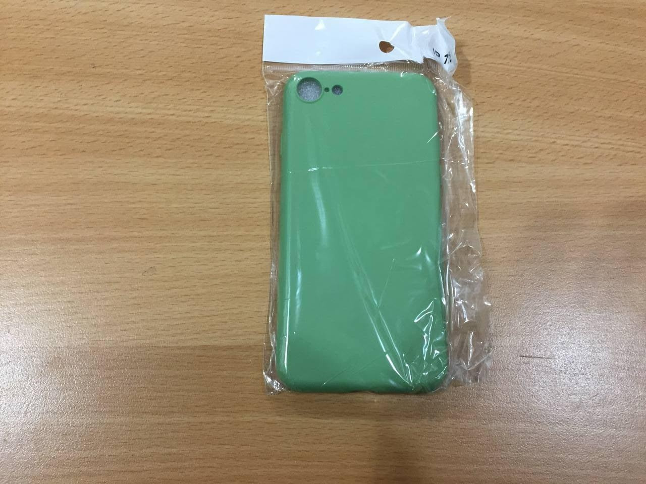 Силиконовый чехол накладка Silicone Case для iPhone 7/8 c микрофиброй топ качество - фото 4 - id-p2105207169