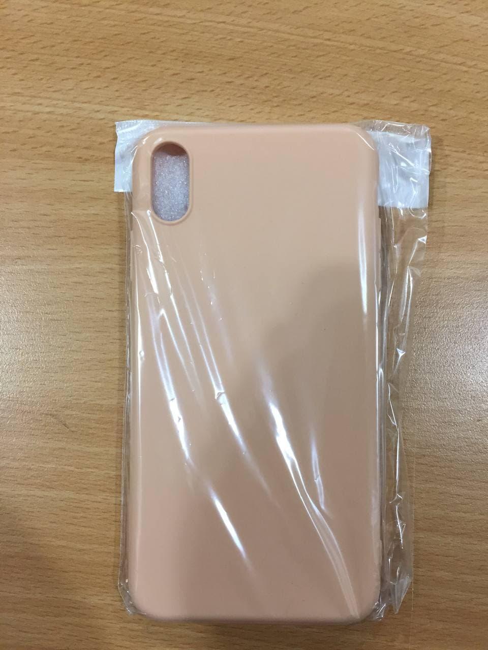 Силиконовый чехол накладка Silicone Case для iPhone XS MAX с микрофиброй на айфон - фото 2 - id-p2105207175