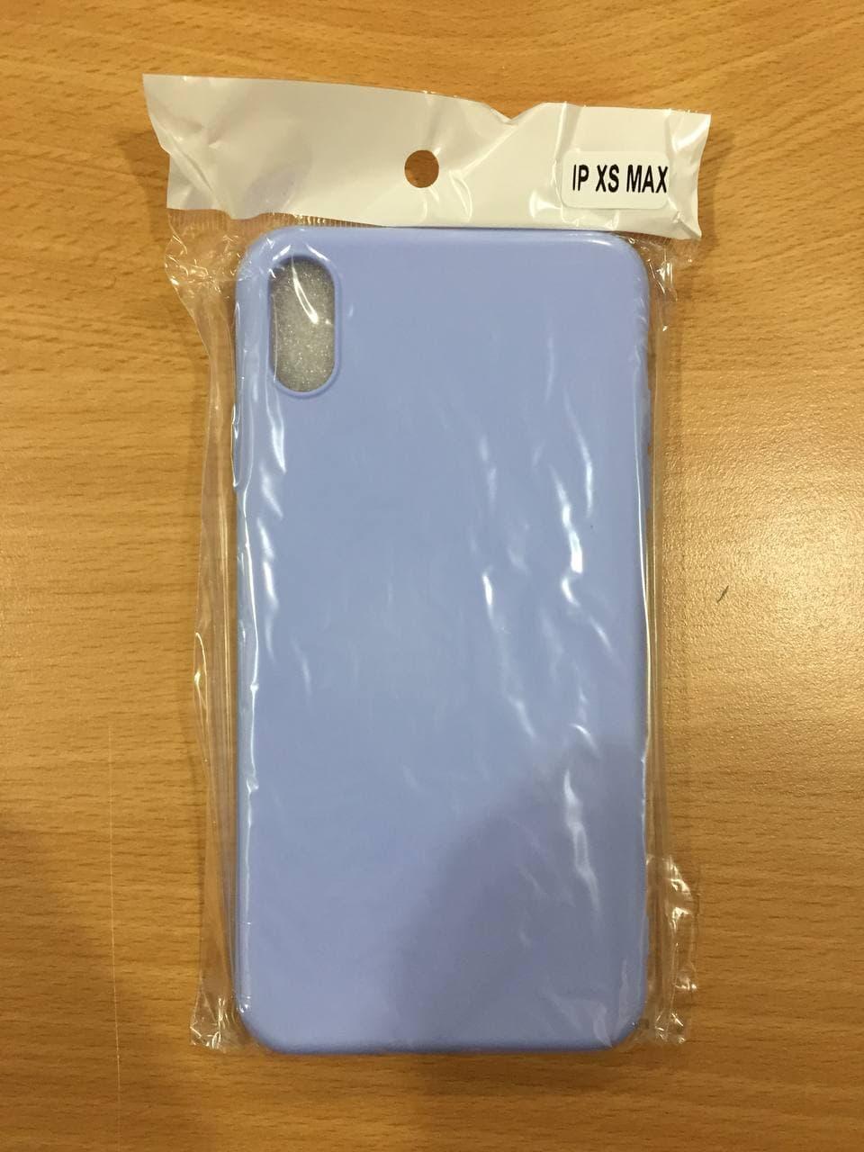 Силиконовый чехол накладка Silicone Case для iPhone XS MAX с микрофиброй на айфон - фото 6 - id-p2105207175