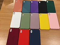 Силиконовый чехол накладка Silicone Case для iPhone XS MAX на айфон