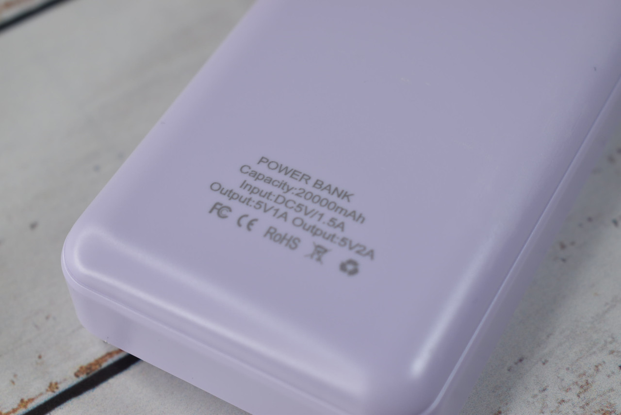 Power Bank Smart Intelligent Fast Charging Павербанк 20000mAh Violet - фото 4 - id-p2105207491