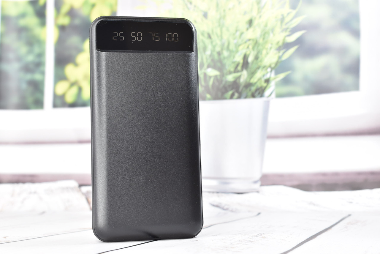 Power Bank портативное зарядное устройство Павербанк 20000mAh Black - фото 2 - id-p2105207492