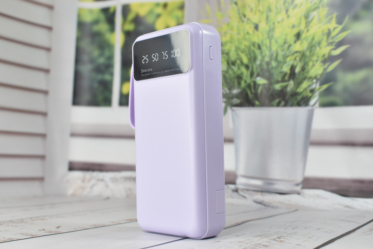 Power Bank Super Charge Павербанк 20000mAh Violet топ качество - фото 1 - id-p2105207496