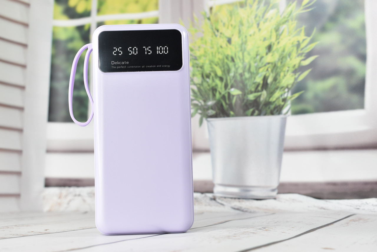 Power Bank Super Charge Павербанк 20000mAh Violet топ качество - фото 2 - id-p2105207496