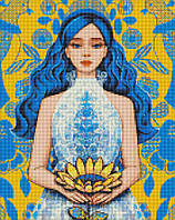 Набор из алмазной мозаикой «Золотой цветок», 40х50 см, ТМ Идейка