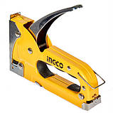 Степлер металевий, 4–8 мм INGCO Super Select, фото 6