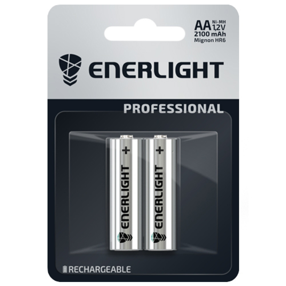 Акумул. Enerlight Professional AA 2100mAh BLI 2 / блістер/12шт в кор./ - фото 1 - id-p1626784163