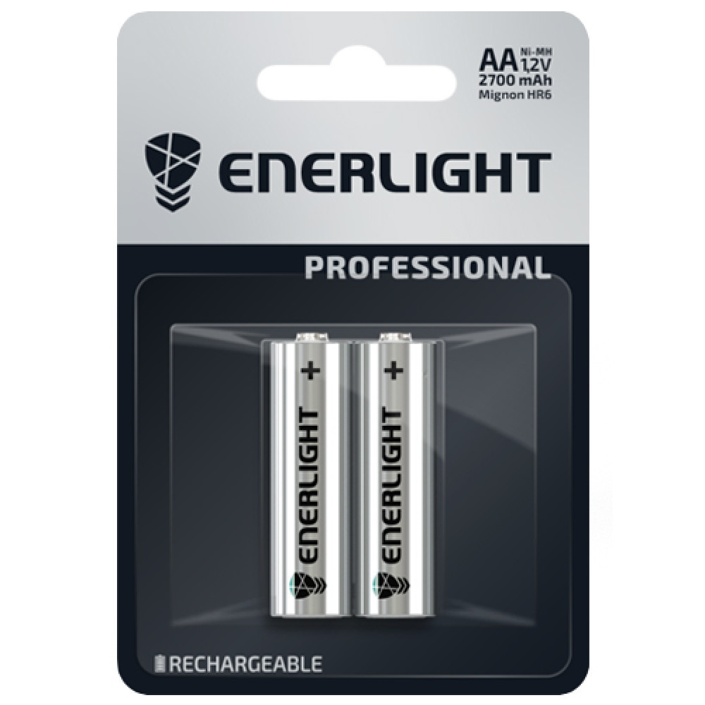 Акумул. Enerlight Professional AA 2700mAh BLI 2 / блістер/12шт в кор./ - фото 1 - id-p1626784164