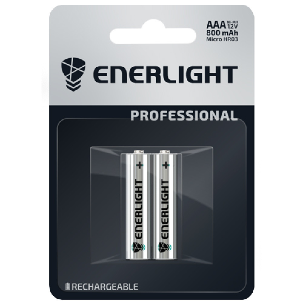 Акумул. Enerlight Professional AAA 800mAh BLI 2 / блістер/12шт в кор./ - фото 1 - id-p1626784165