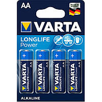 Батар. Varta High Energy/Longlife Power AA BLI 4 Alkaline (4906), блістер/20шт в кор.