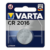 Батар. Varta CR 2016 BLI 1 Lithium, блістер/10шт в кор./