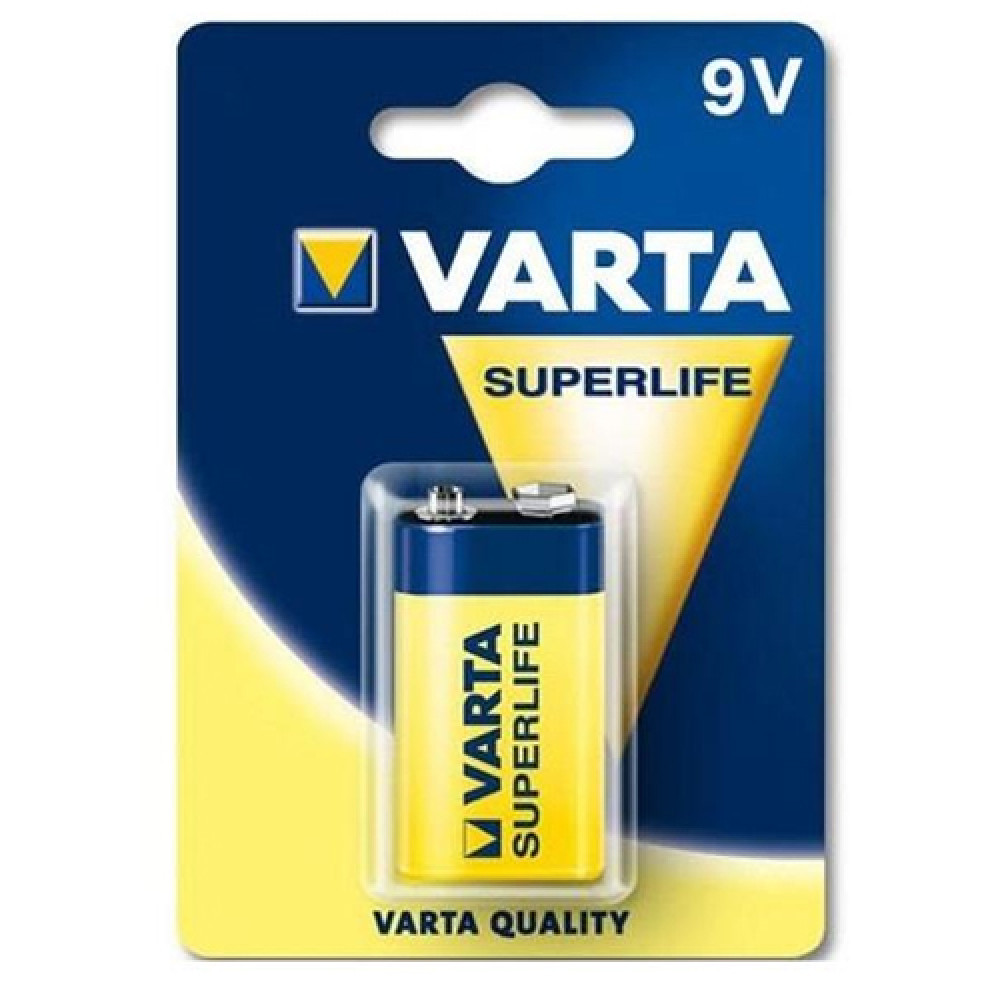 Батар. Varta Superlife 6F22 FOL1 Zing-carbon/12шт в кор./ - фото 1 - id-p1626784185