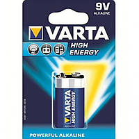 Батар. Varta High Energy/Longlife Power 6LR61 BLI 1 Alkaline (4922)/10шт в кор./