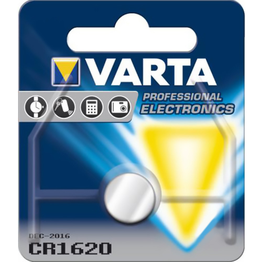 Батар. Varta CR 1620 BLI 1 Lithium, блістер/10шт в кор./ - фото 1 - id-p1626784196