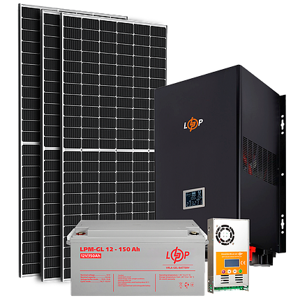 Сонячна електростанція (СЕС) 2.5kW АКБ 3.6kWh (гель) 150 Ah Стандарт, фото 2