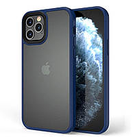 TPU+PC чохол Metal Buttons для Apple iPhone 13 Pro (6.1") Синій