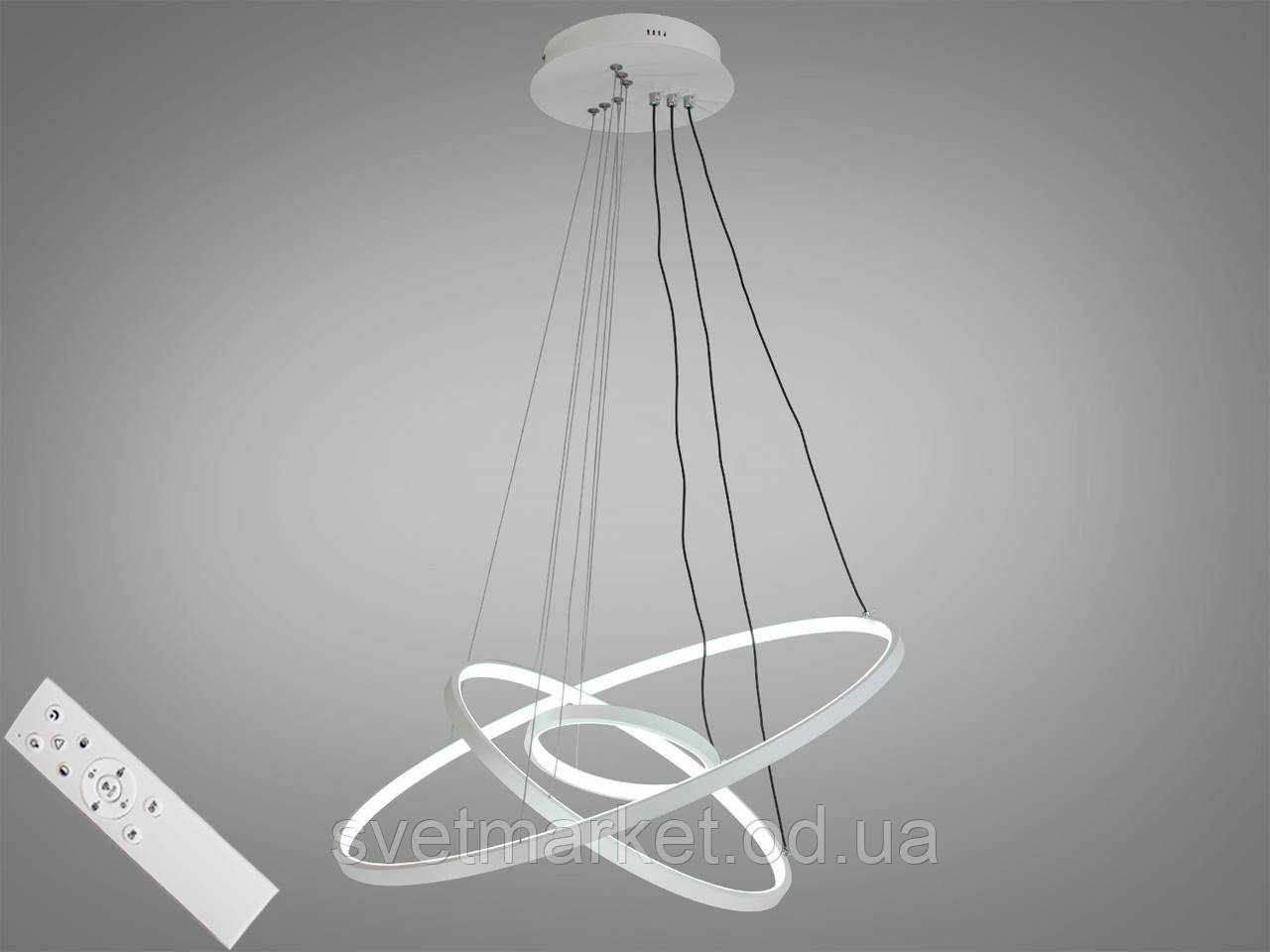 Світлодіодні підвісні кільця MD9079-3WH-600+400+200 dimmer, фото 1