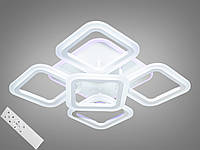 Потолочная LED-люстра с диммером и подсветкой MX2400/4+1S WH LED 3color dimmer