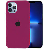 Чохол Silicone Case Full Protective (AA) для Apple iPhone 13 Pro (6.1") Бордовий/Maroon