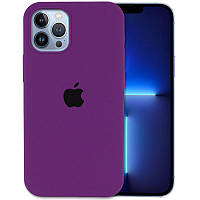 Чохол Silicone Case Full Protective (AA) для Apple iPhone 13 Pro (6.1") Фіолетовий/Grape