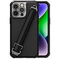 Карбоновая накладка Nillkin Strap Case для Apple iPhone 14 Pro Max (6.7") Black