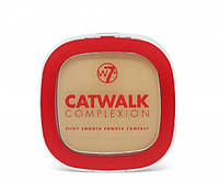 W7 CATWALK COMPLEXION SILKY SMOOTH POWDER COMPACT 7g - PCS Medium Beige