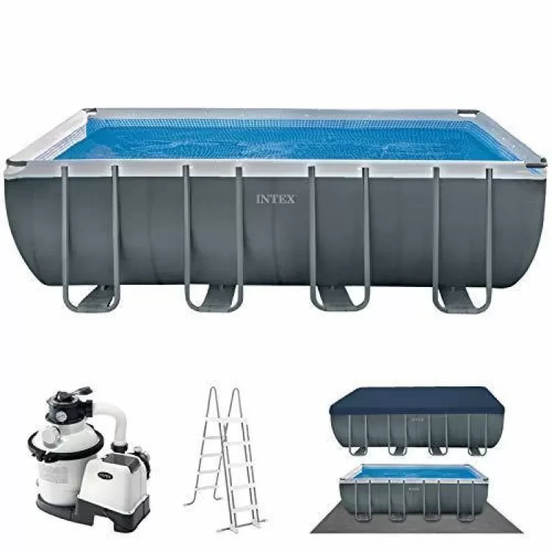 Каркасний басейн Intex 26356, 549х274х132см (пісочний насос, сходи, тент, підстилка) 17 203 літри