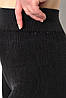 Лосини жіночі в рубчик темно-сірого кольору р.3XL/7XL 173411P, фото 4