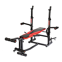 Лавка для жиму York Fitness ASPIRE 220 з стійкою для штанги та партою Скотта h