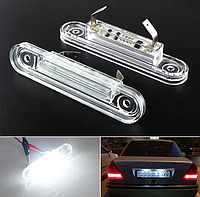 LED подсветка номера для Mercedes-Benz (Мерседес) C-Class W202 , E-Class W201,W124