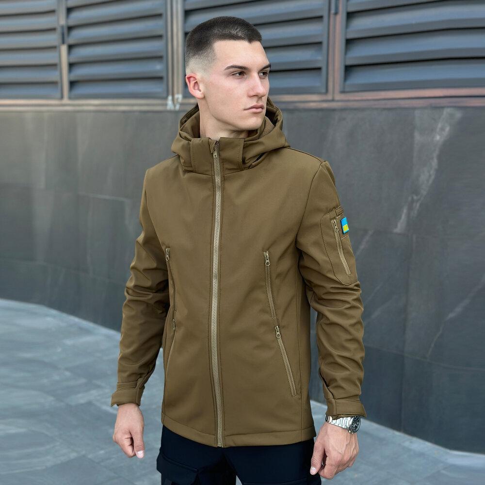 Тактична демісезонна куртка Soft Shell койот, фото 1