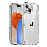 Чехол TPU+PC Multi-Color для Apple iPhone 15 (6.1") Clear