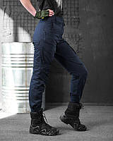 Женские армейские брюки Нави одежда для военных, Женские тактические штаны Рип стоп синего цвета