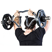 Гриф олимпийский Bi-Tri-Trap York Fitness 86см (50мм) с резиновыми рукоятками b