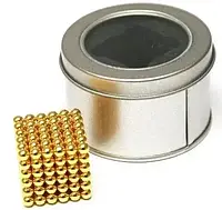 Нео куб Neo Cube 5 мм золотий головоломка неокуб магнітний конструктор магнітні кульки m