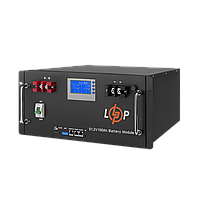 Аккумулятор LP LiFePO4 48V (51,2V) - 100 Ah (5120Wh) (Smart BMS 100A) с LCD RM o