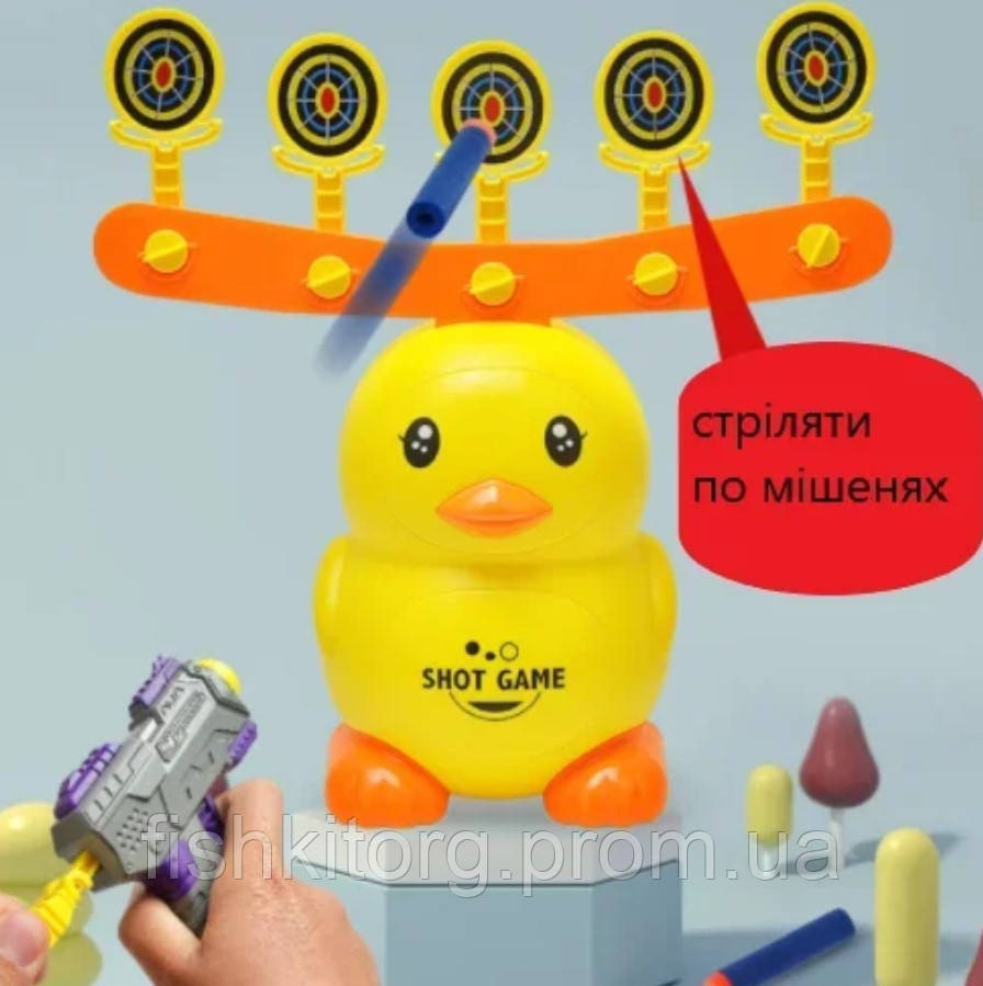 Тир воздушный Shot Game цыплёнок 19880B Детский игрушечный набор воздушный безопасный для детей с мишенью m - фото 5 - id-p2105271273