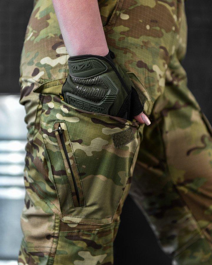 Тактические брюки для девушек весна осень мультикам, Камуфляжные женские армейские штаны multicam - фото 5 - id-p2105338176