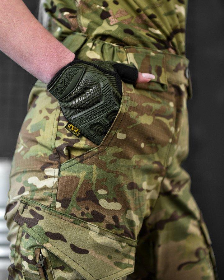 Тактические брюки для девушек весна осень мультикам, Камуфляжные женские армейские штаны multicam - фото 4 - id-p2105338176
