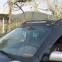 Козырек ветрового стекла V3 (LED) для Volkswagen Amarok 2010-2022 гг T.C