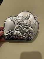 Срібна ікона Ангели біля дитини