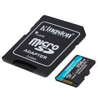 Карта памяти Kingston 256GB microSDXC class 10 UHS-I U3 A2 Canvas Go Plus (SDCG3/256GB) o