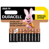 Батарейка Duracell AAA лужні 10 шт. в упаковці (5002509/5006462) o