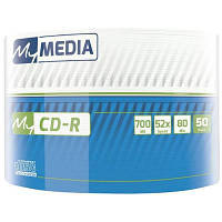 Диск CD MyMedia CD-R 700Mb 52x MATT SILVER Wrap 50 (69201) o