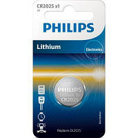 Батарейка Philips CR2025 Lithium * 1 (CR2025/01B) o