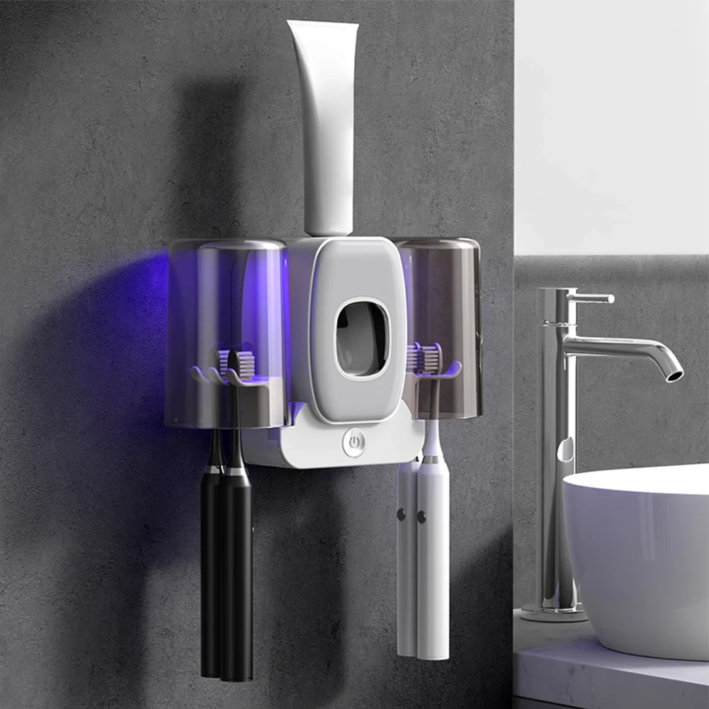 Настінний органайзер для зубних щіток 2 чашки TOOTHBRUSH HOLDER XL-717 Лучшая цена, фото 1